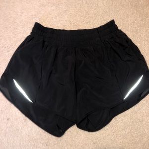 Black Lululemon shorts, size 4, inseam 4”